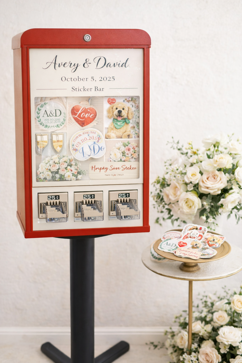 Sticker vending machine